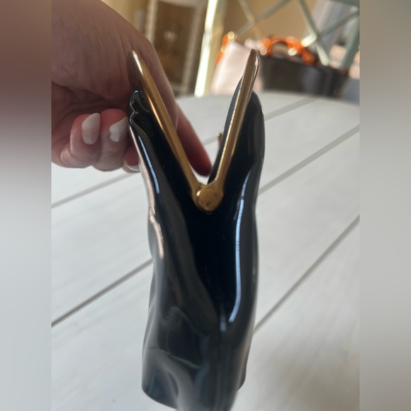 Vintage black patent clutch - Picture 7 of 12